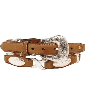 1'' Oval Conchos Linked Belt