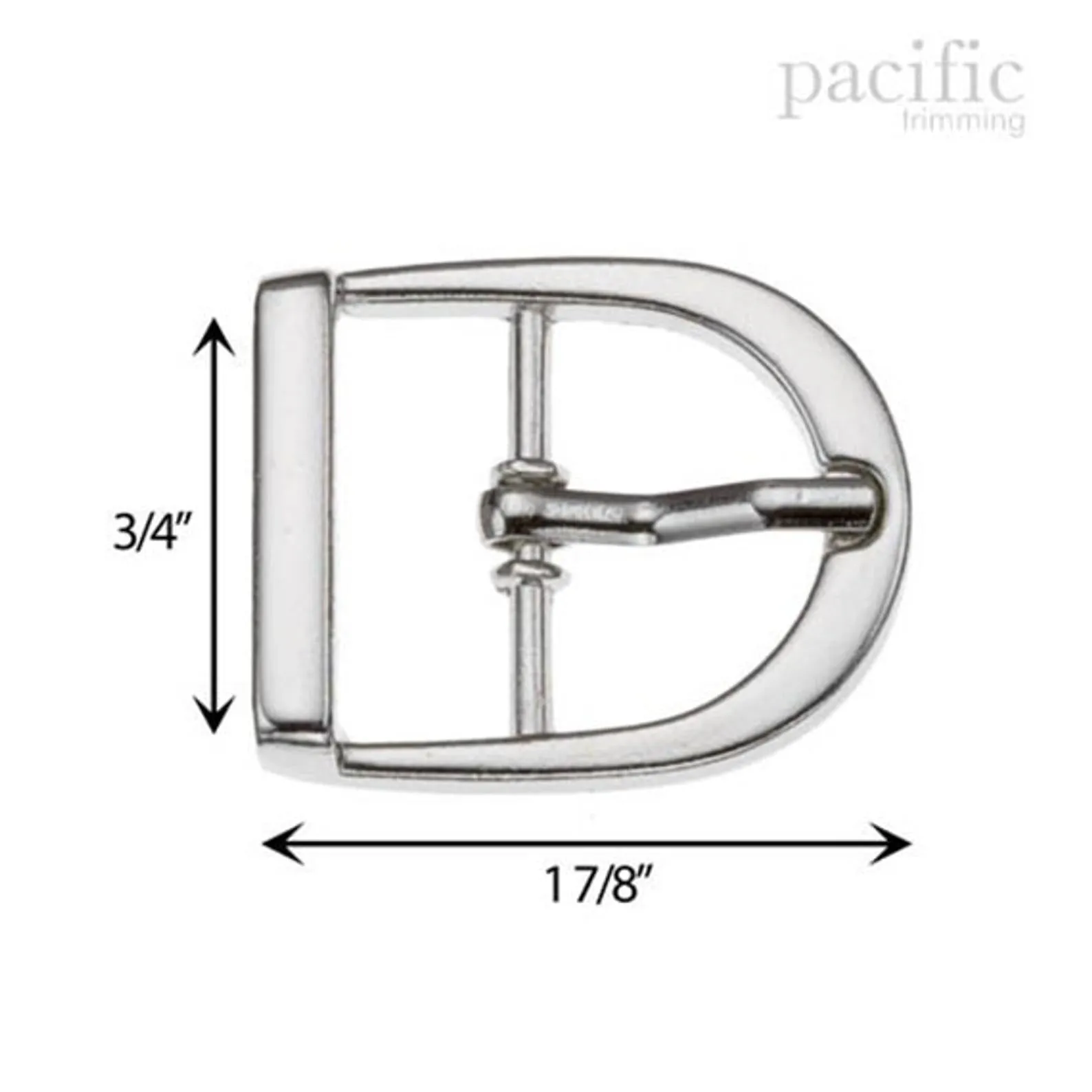 3/4" Metal Buckle : 160310 (2 Colors)