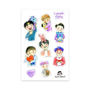 BTS x BT21 Sticker Sheet