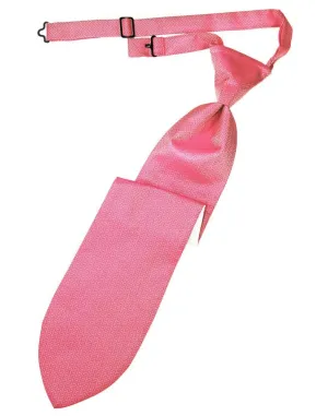 Bubblegum Herringbone Kids Necktie