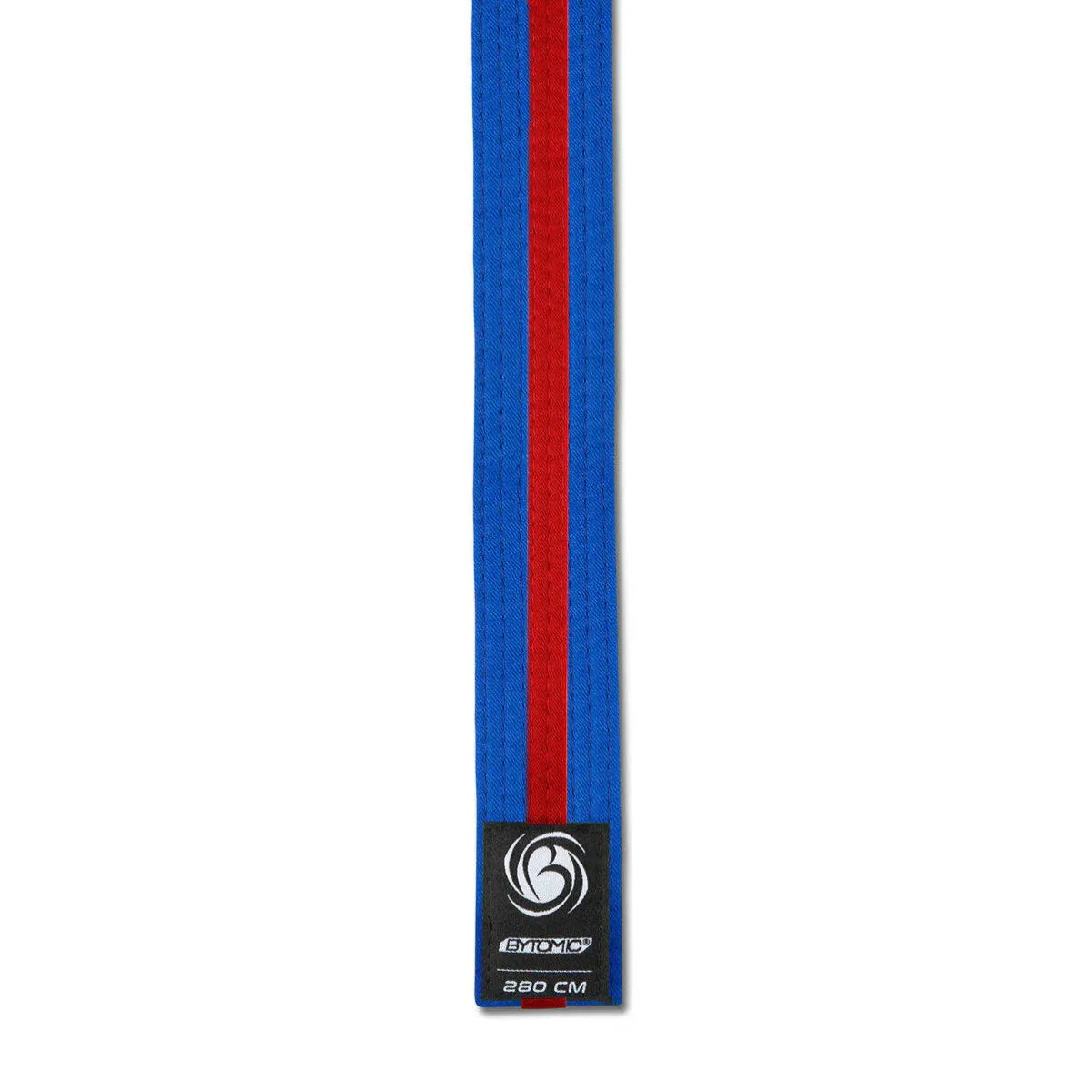 Bytomic Striped Polycotton Martial Arts Belt Pack of 10 Blue/Red