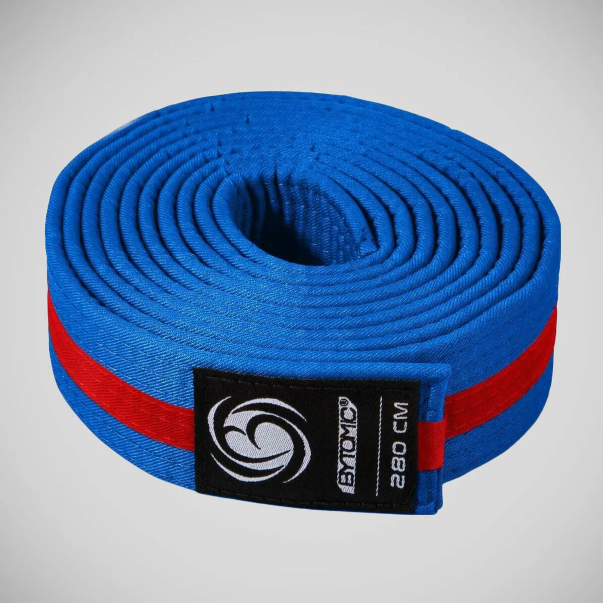 Bytomic Striped Polycotton Martial Arts Belt Pack of 10 Blue/Red