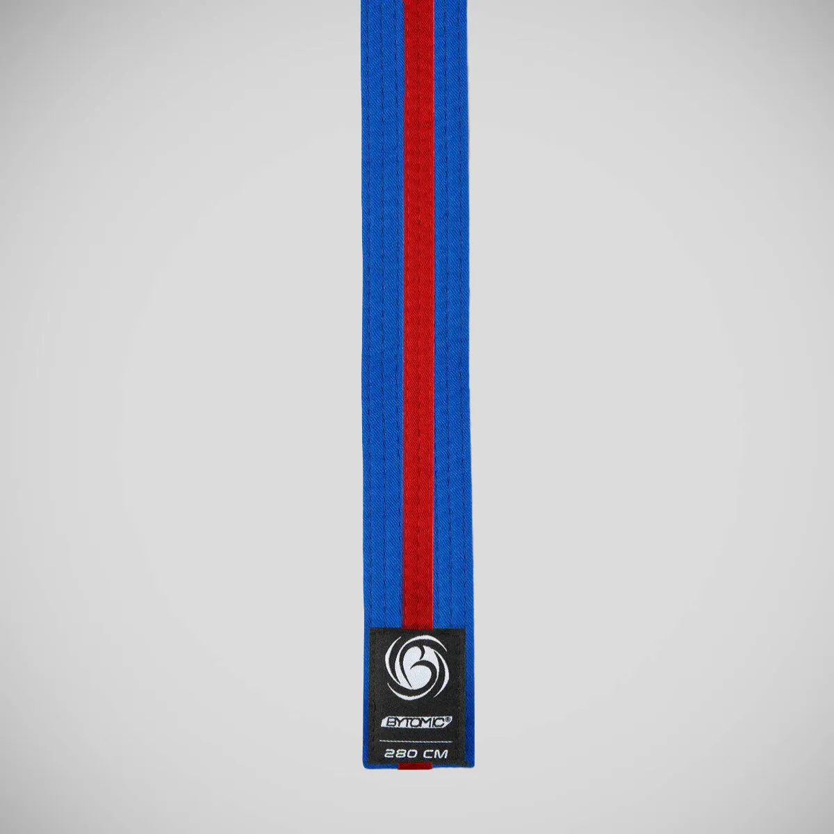 Bytomic Striped Polycotton Martial Arts Belt Pack of 10 Blue/Red