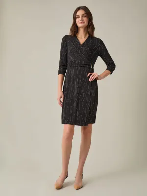 Faux Wrap Dress, Everyday Knit