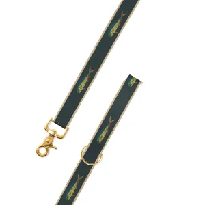 Green Dolphin Motif Dog Leash