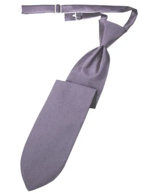 Heather Herringbone Kids Necktie