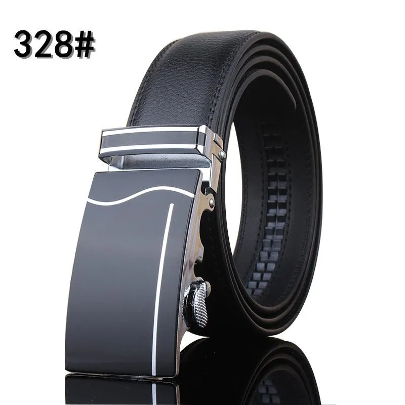 Leather belt leather men's automatic buckle casual pure cow leather belts Youth fashion business is loading belt wholesale generation