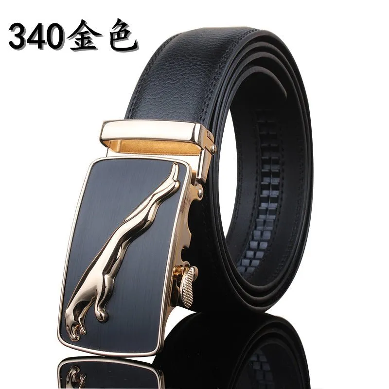 Leather belt leather men's automatic buckle casual pure cow leather belts Youth fashion business is loading belt wholesale generation