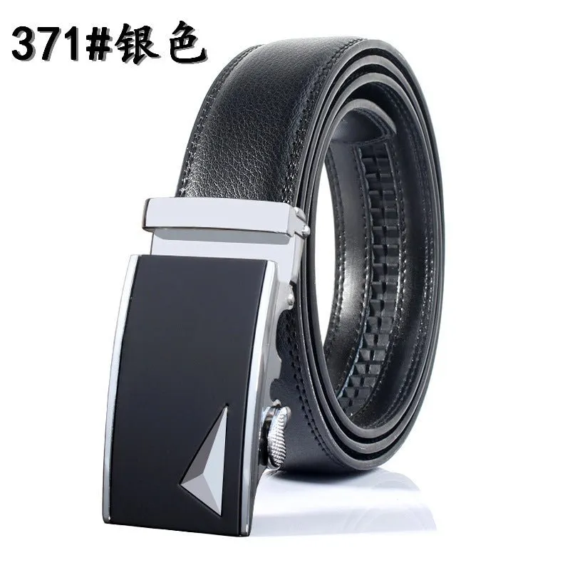 Leather belt leather men's automatic buckle casual pure cow leather belts Youth fashion business is loading belt wholesale generation