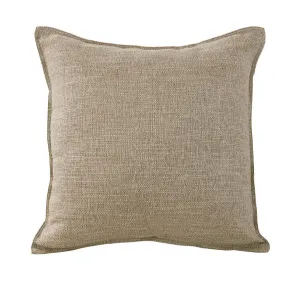 Linen Look 44x44cm Filled Cushion Sand