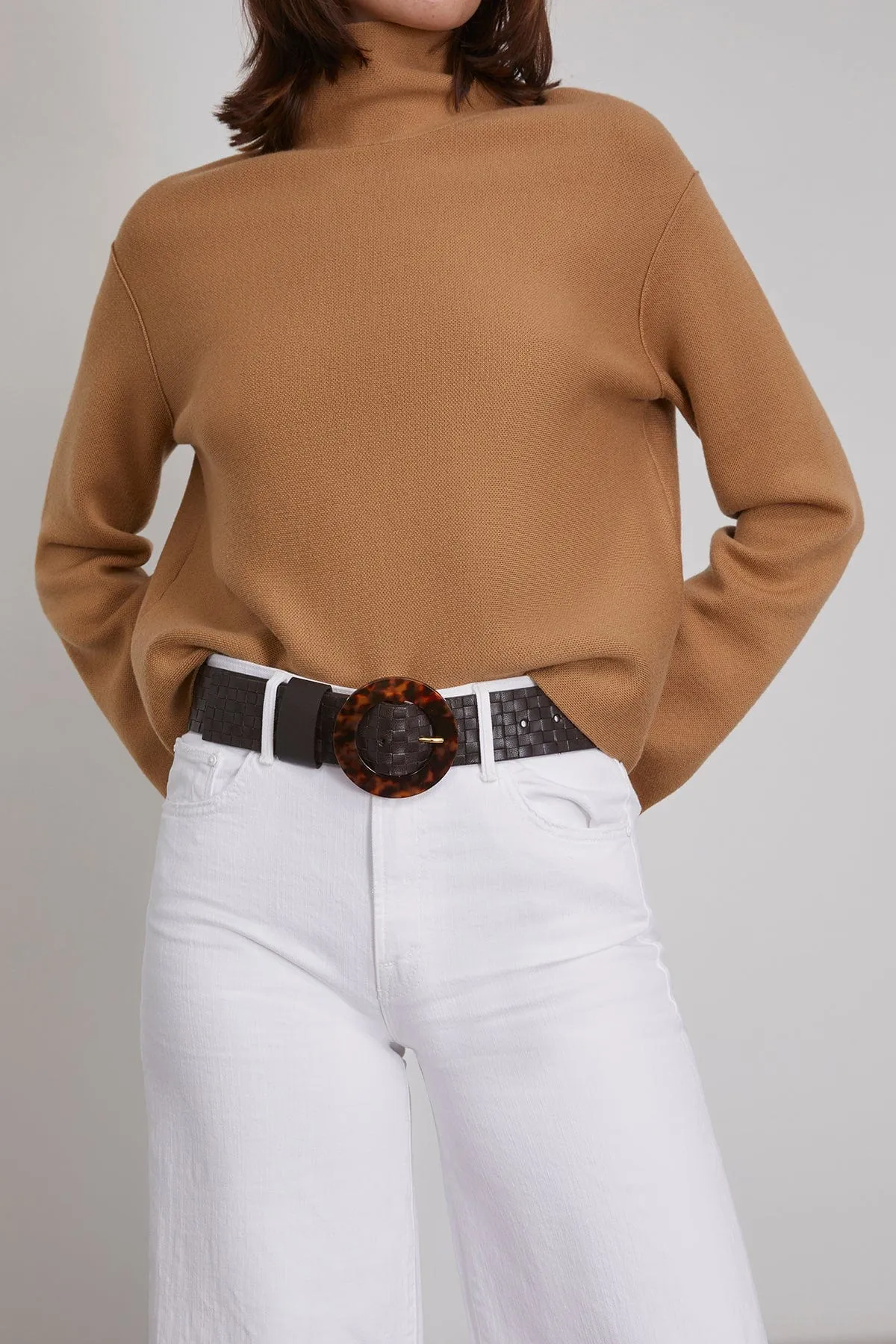 Louise Leather Belt in Brown