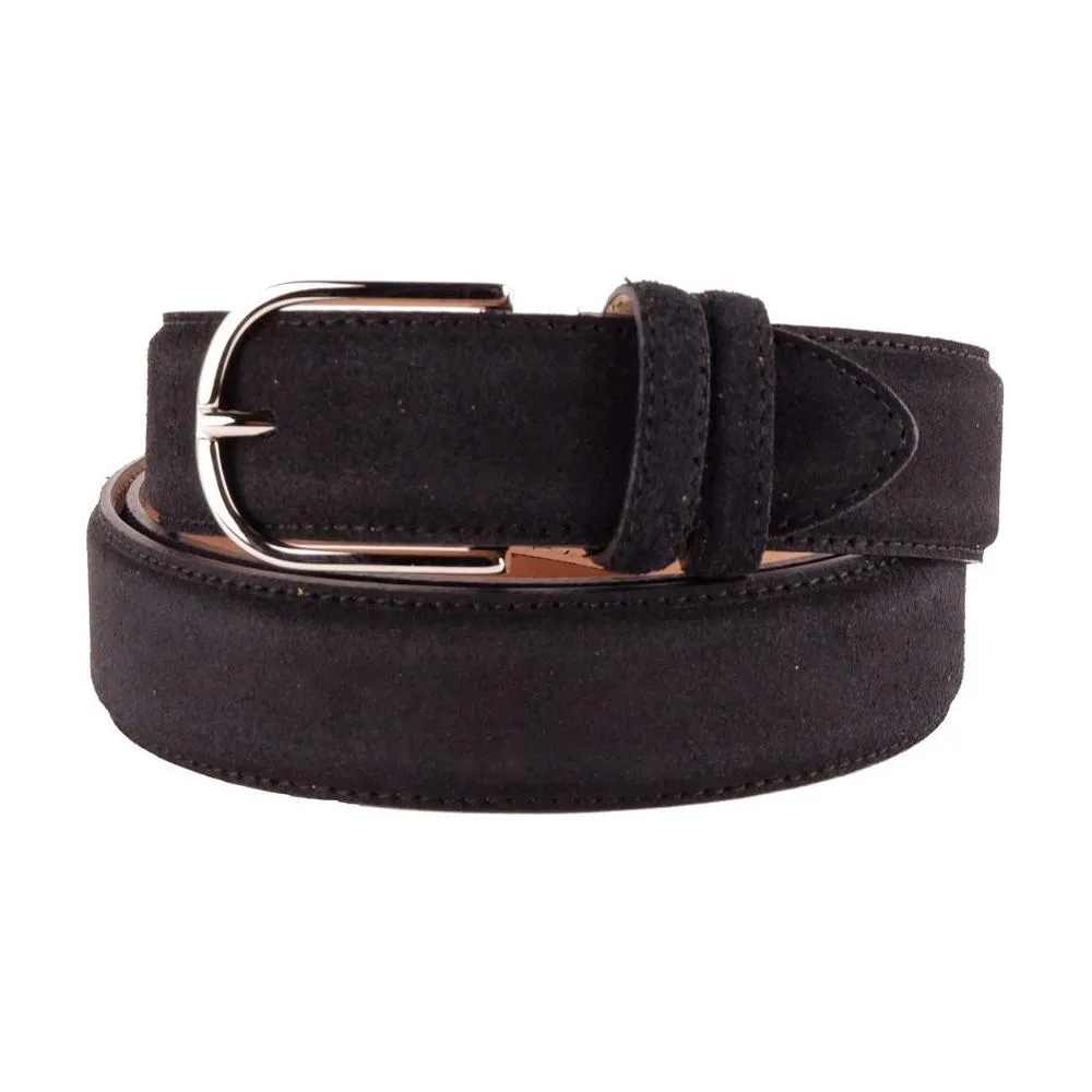 Made in Italy Elegant Italian Leather Belt Ensemble