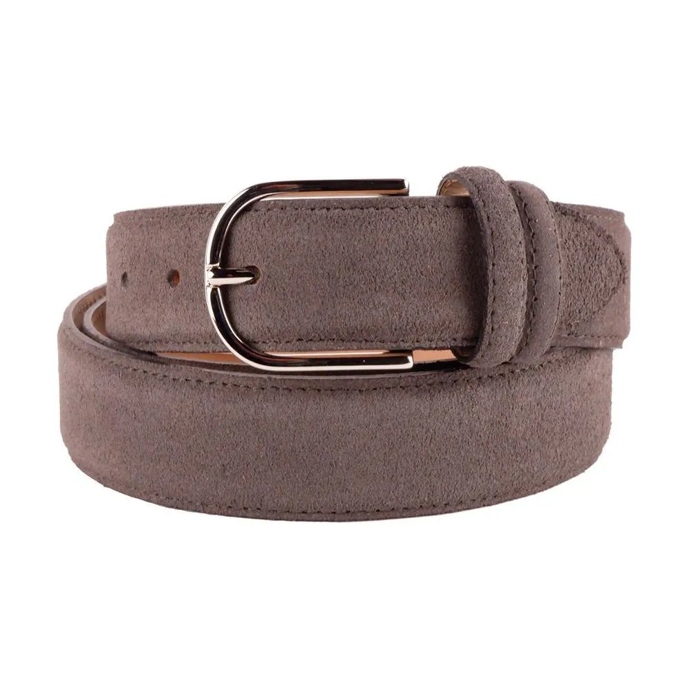 Made in Italy Elegant Italian Leather Belt Ensemble