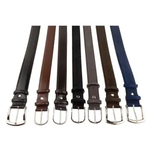 Made in Italy Elegant Italian Leather Belt Ensemble