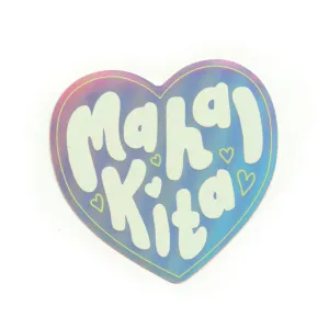 Mahal Kita Holographic Sticker