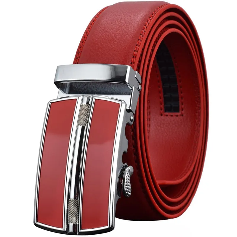 Men's Belt Luxury Automatic Buckle Genuine Leather Strap Black Brown for Men's Belt Designers Brand High Quality