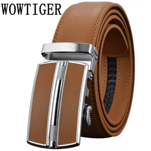 Men's Belt Luxury Automatic Buckle Genuine Leather Strap Black Brown for Men's Belt Designers Brand High Quality