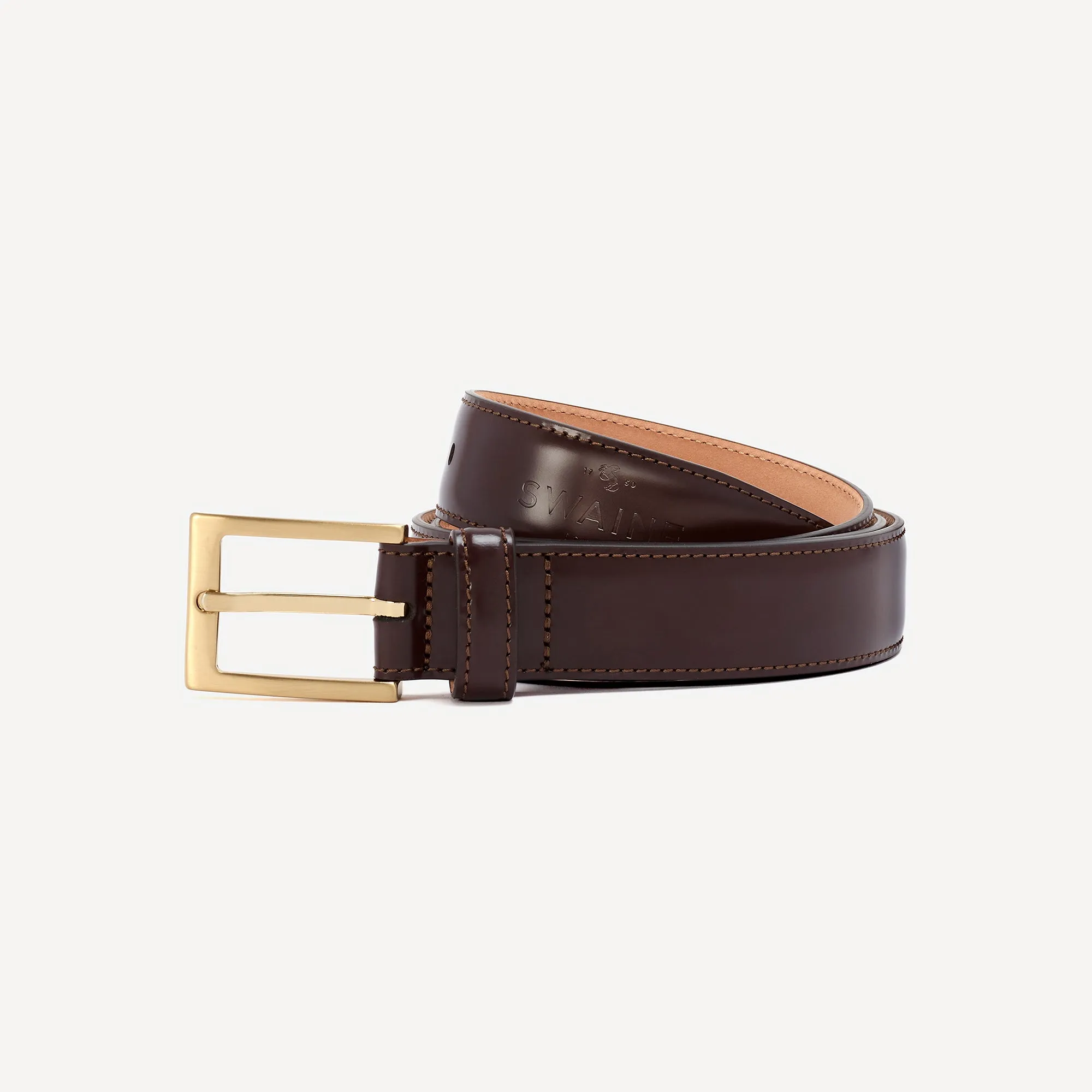 Men's Leather Belt - Brown