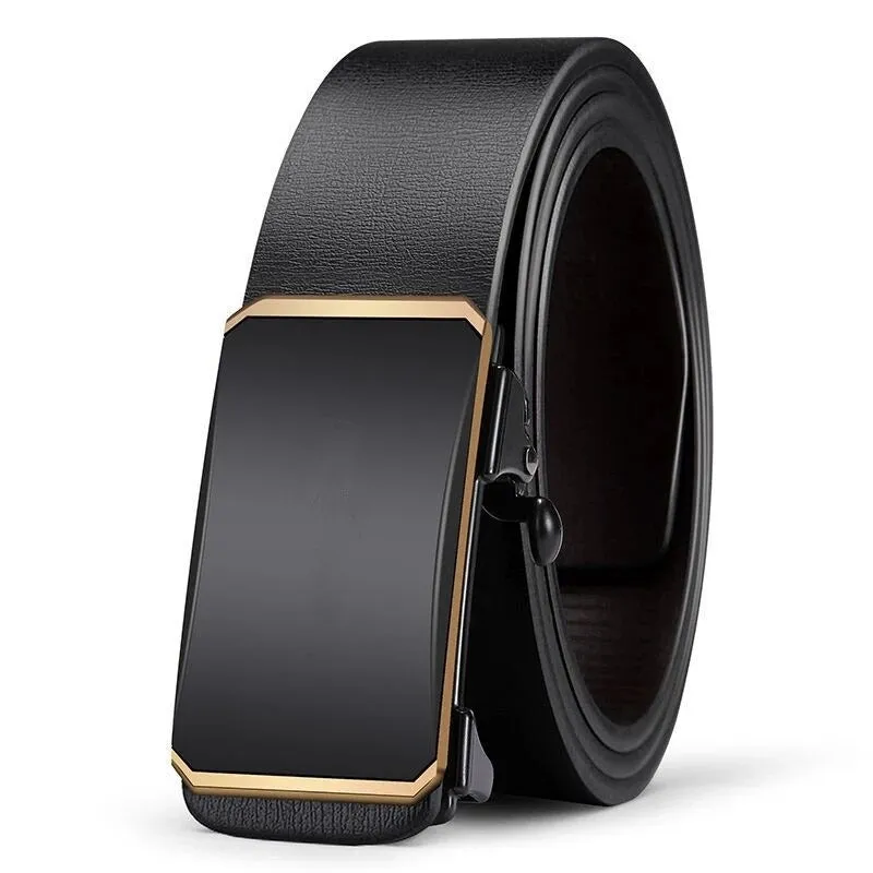 Mens Premium PU Automatic Buckle Belt  The Perfect Gift