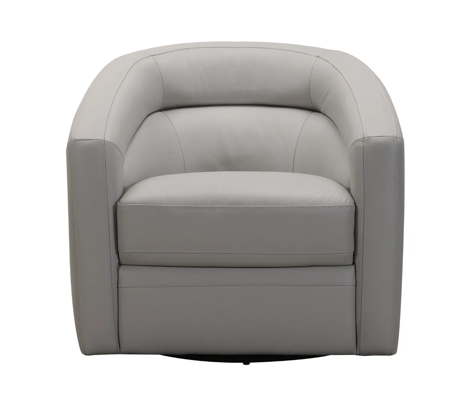 Oakmont Swivel Chair - Dove Grey Leather