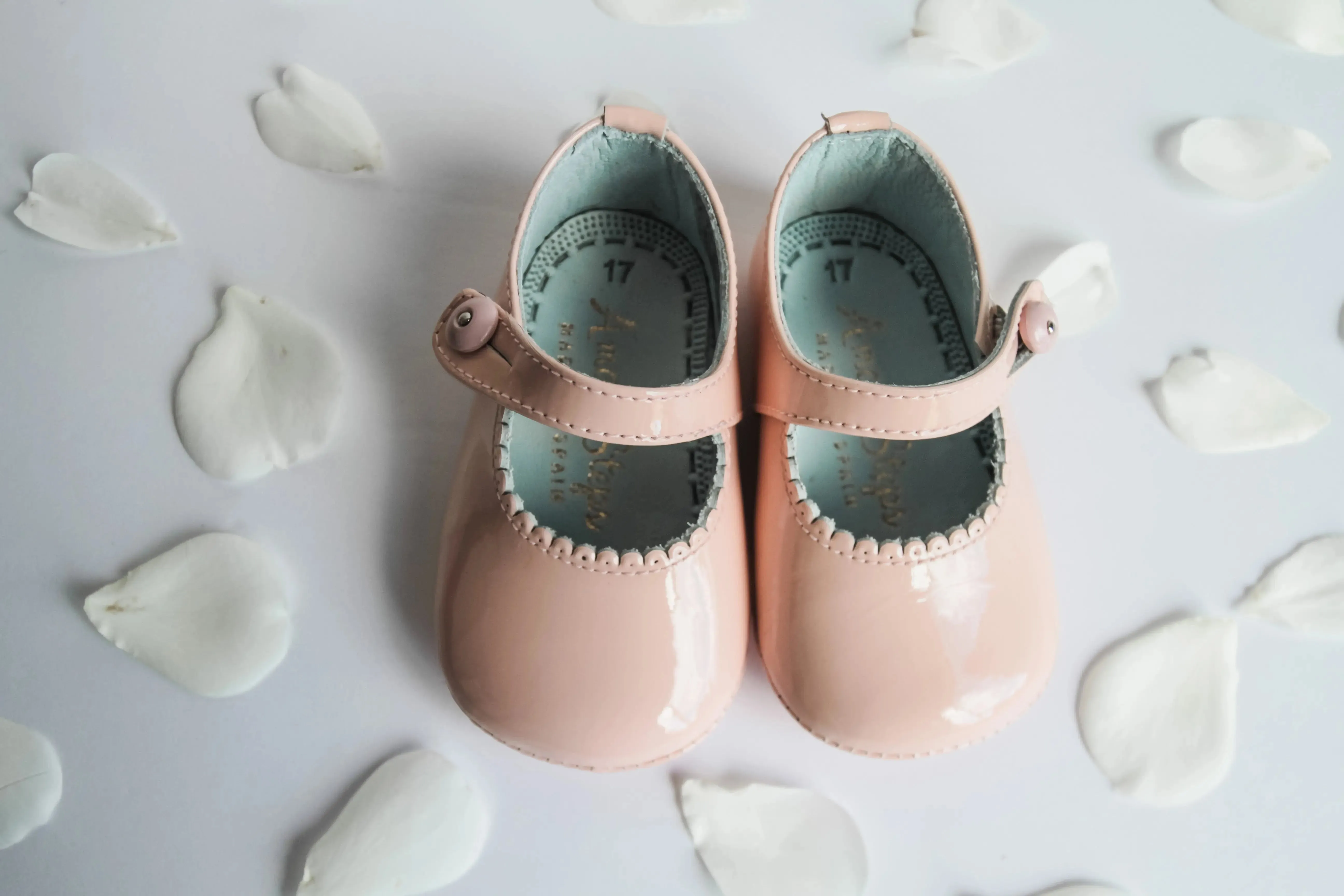 Olivia- Pink Patent Leather Baby Mary Jane Shoes