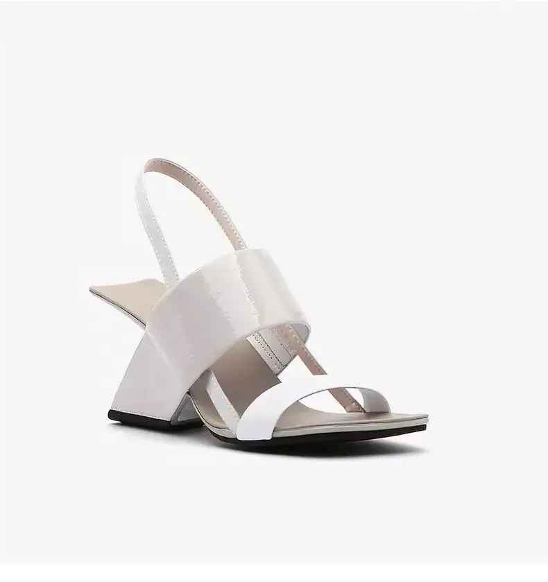 Pam Cream White Open Toe Sandals