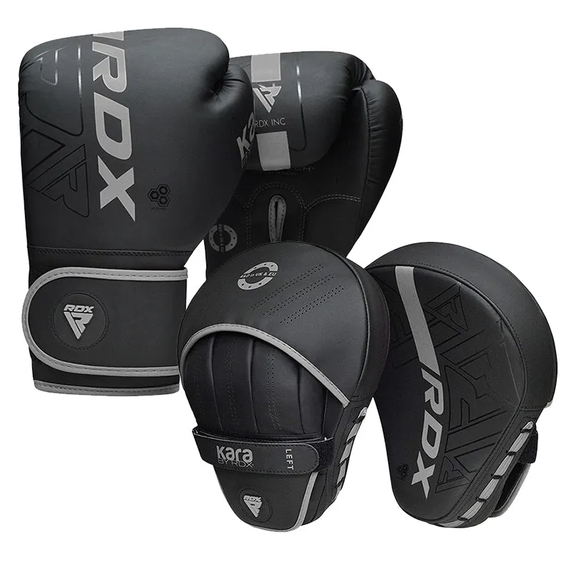 RDX F6 Kids 6oz KARA Boxing Gloves & Focus Pads