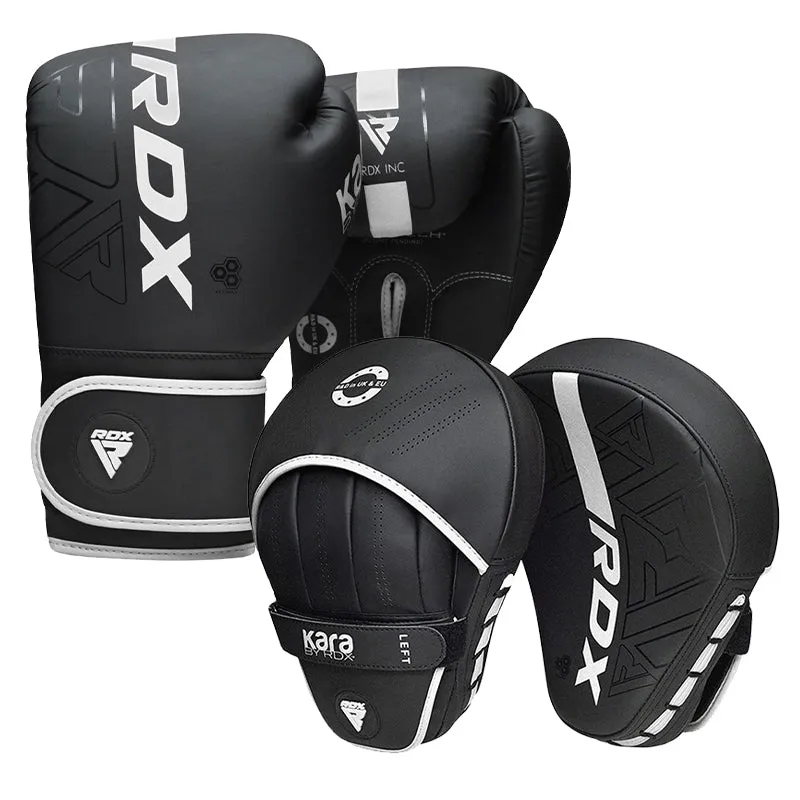 RDX F6 Kids 6oz KARA Boxing Gloves & Focus Pads